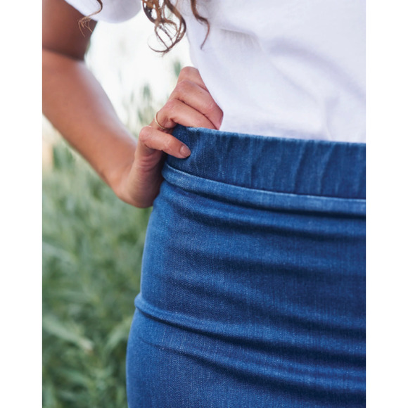 Frank & Eileen Unforgettable Skirt Denim Skirt Wash Size 4 - Picture 7 of 11